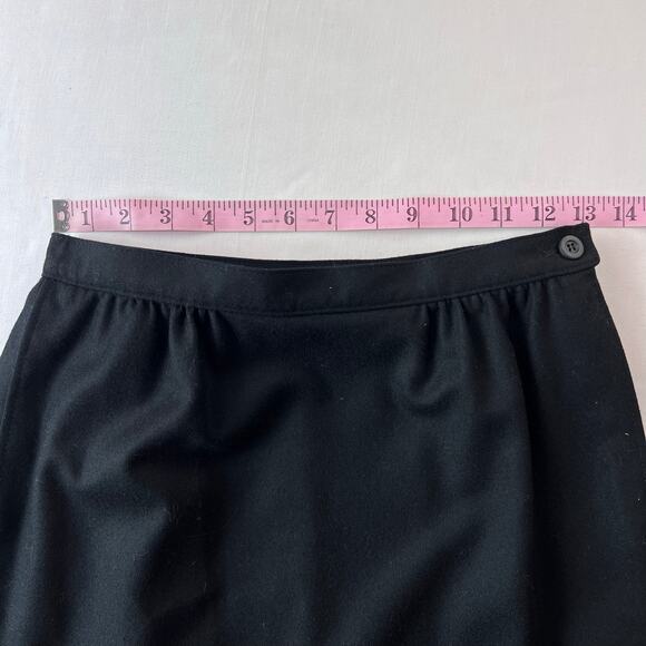 Pendleton Vintage Women’s Virgin Wool Black Pencil Skirt Size 8 Lined - Picture 7 of 8